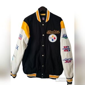 Pittsburgh steelers super bowls Champions jacket size large
